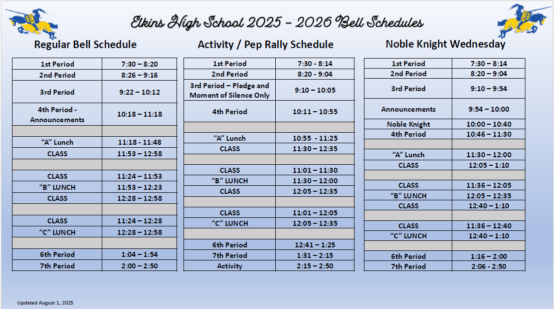 Bell Schedule